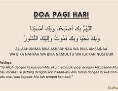 Doa Pagi Hari Arab